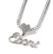 Cursive Heart Pendant Name Necklace