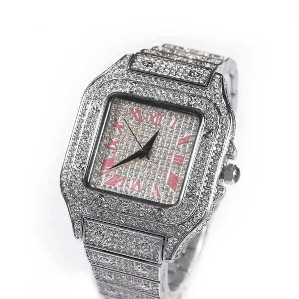 Iced Square Face Watch II