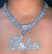 Icy Girl Pendant Name Necklace