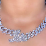 Iced Out Cuban Link Name Necklace